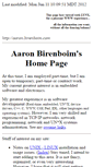 Mobile Screenshot of aaron.birenboim.com